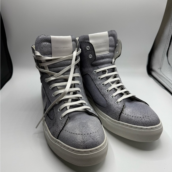 Public School grey leather sneakers size 11 - Picture 3 of 15